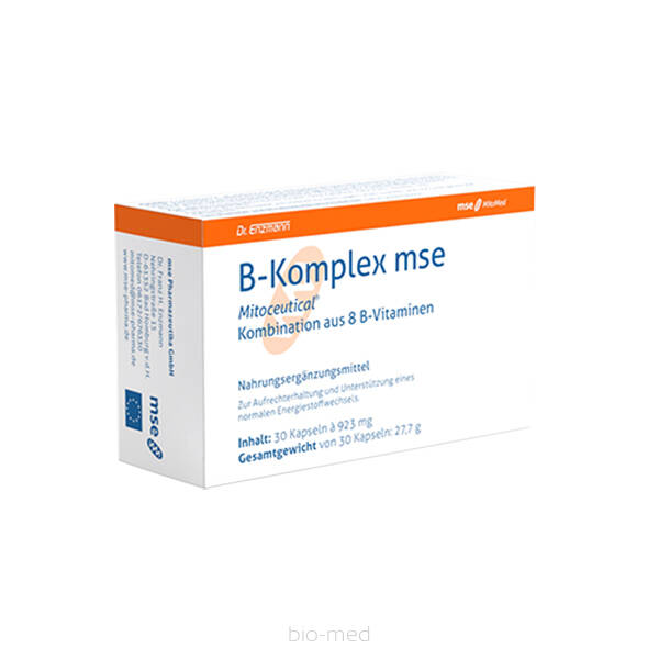 B-Kompleks MSE dr Enzmann Kompleks Witamin B i Kwas Foliowy 30kaps.
