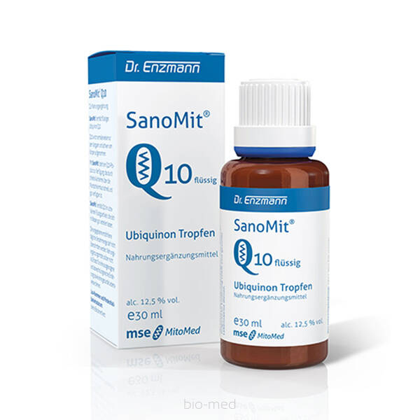 SanoMit Q10 MSE dr Enzmann 30ml Czysty Koenzym Q10 w Płynie