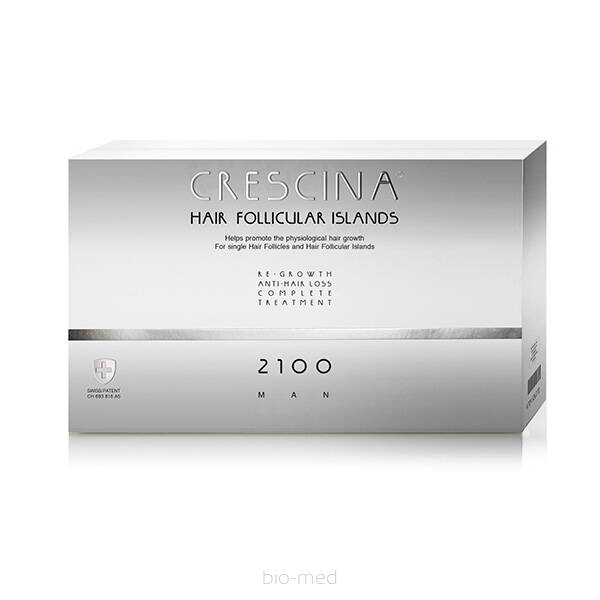 CRESCINA Hair Follicular Island Complete Treatment 2100 for Man - 10+10amp.
