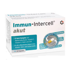 Immun-Intercell NA ODPORNOŚĆ, Kultury Bakterii Witamina C, D Cynk, Selen, 60kaps